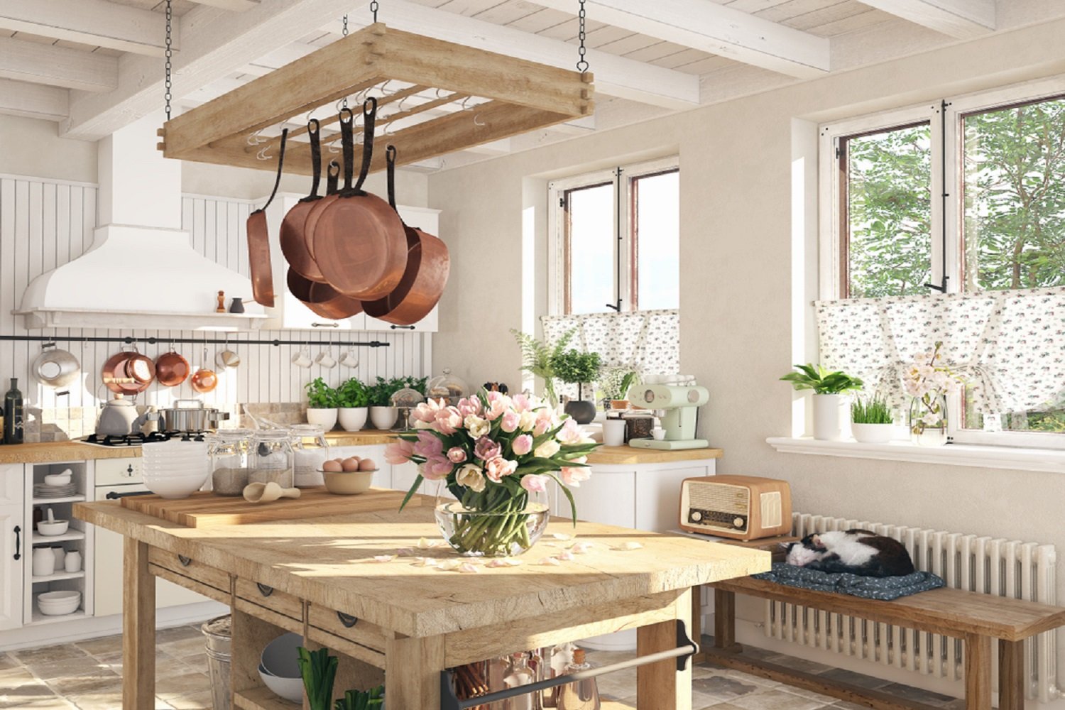englische küche im landhausstil